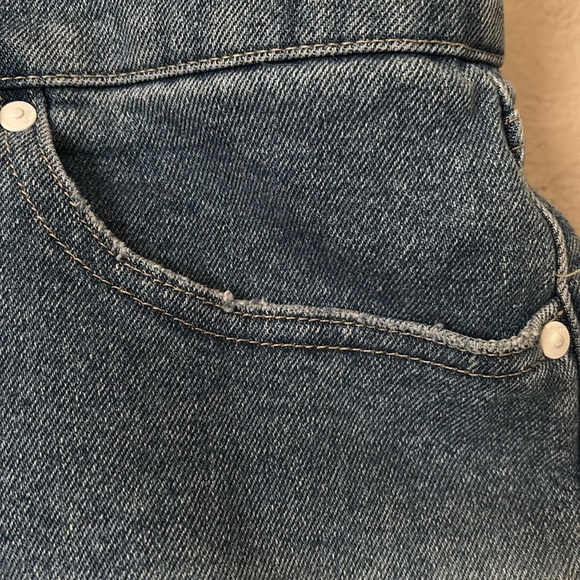 Lane Bryant Signature Fit Denim Boyfriend Midi Short Plus Size Patriotic Size 20 - Picture 5 of 8